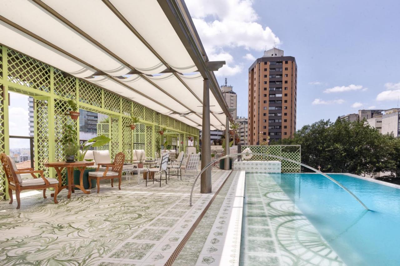Hotel Rosewood São Paulo Zewnętrze zdjęcie The rooftop pool at the hotel